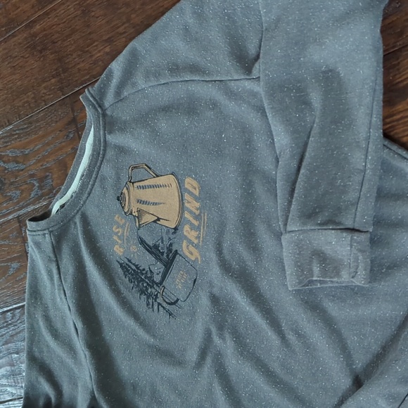 United By Blue Tops - UNITED BY BLUE I Grey Rise & Grind Crew Neck Long-Sleeve Pullover Sweatshirt, S
